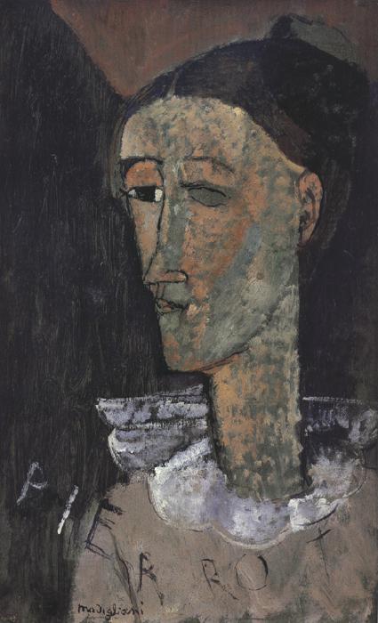 Amedeo Modigliani Pierrot (mk39) oil painting image